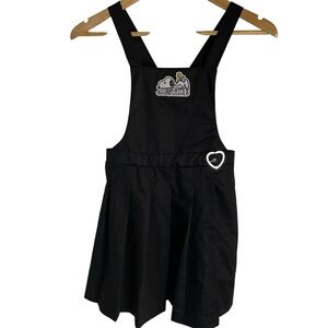 Justice Girls Black Pinafore Dress with Snoopy Graphic & Heart Accent Size M-10